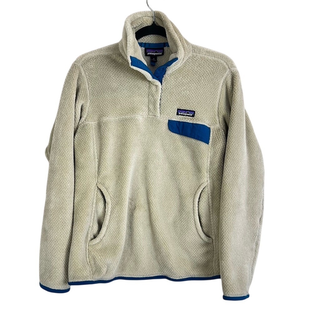 Patagonia Women's Re-Tool Snap-T Fleece Pullover Size Medium EUC Cabincore